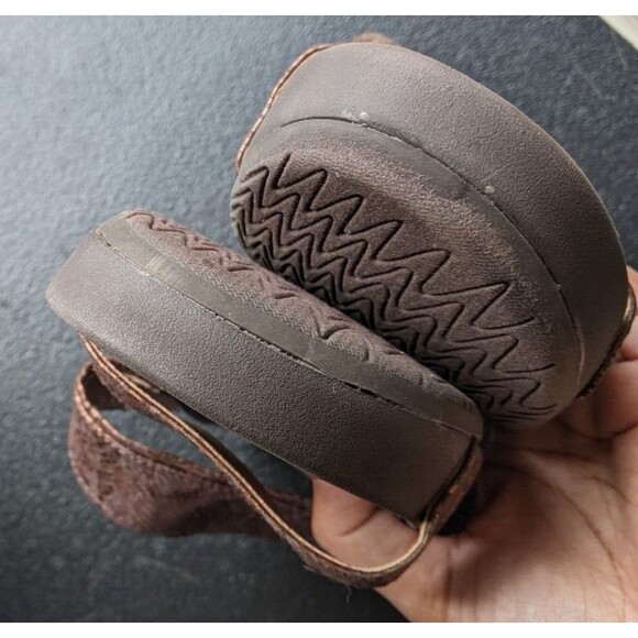 Bare Trap GEMINI Sandal Metallic Faux Snakeskin Slip On Spring Summer Size 7M - Picture 10 of 13